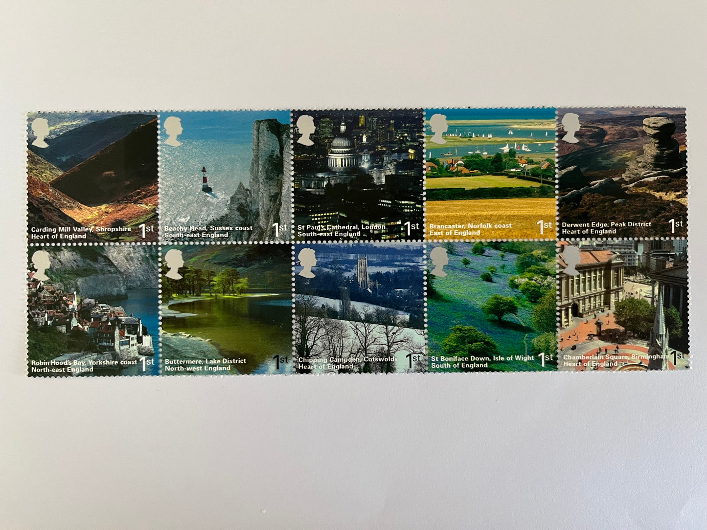 10 1st Class Stamps • England A British Journey