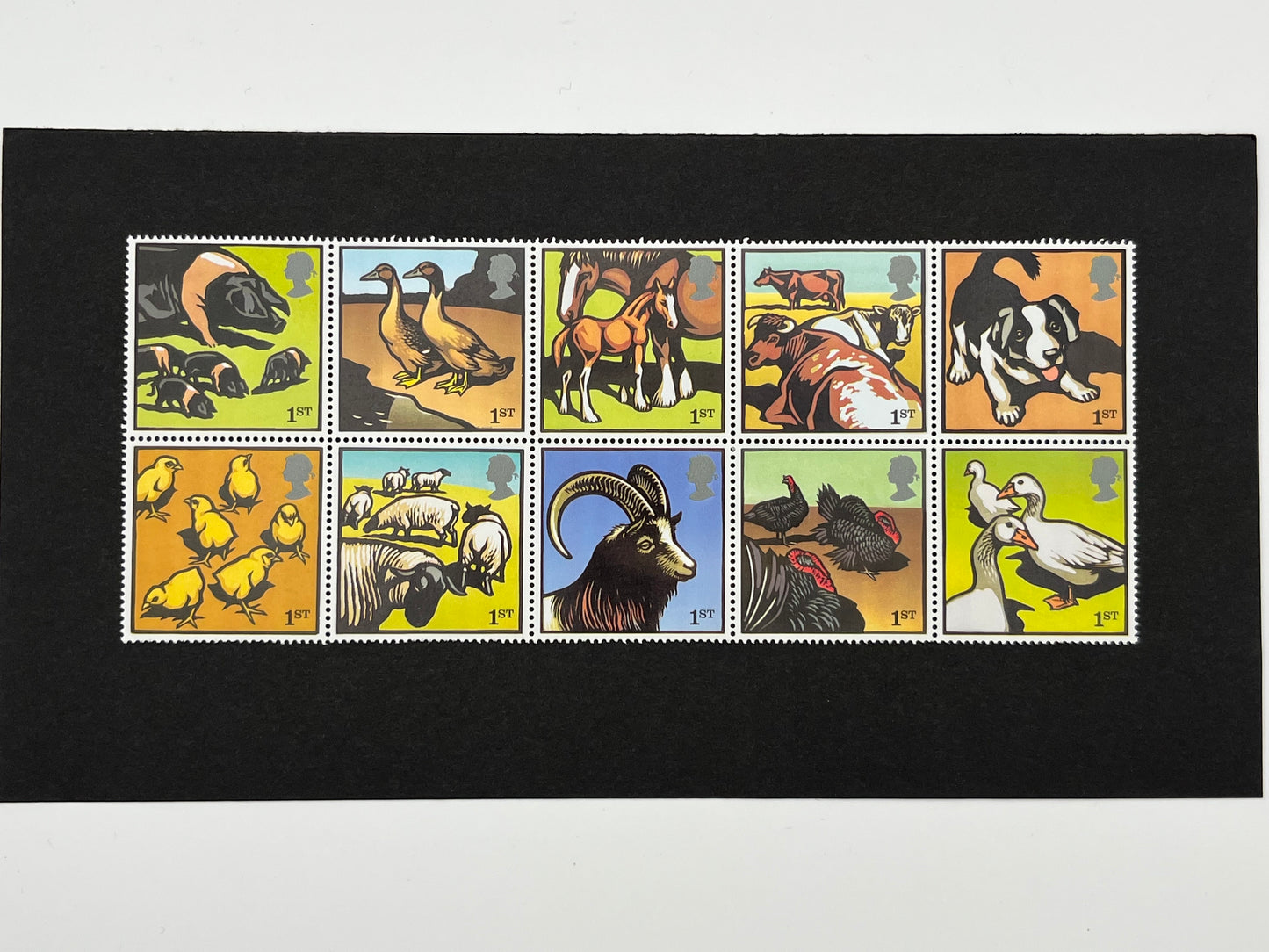 10 1st Class Stamps • Farm Animals