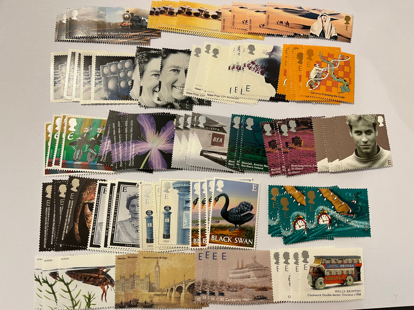 100 GB E High Value Stamps For Postage FV £340