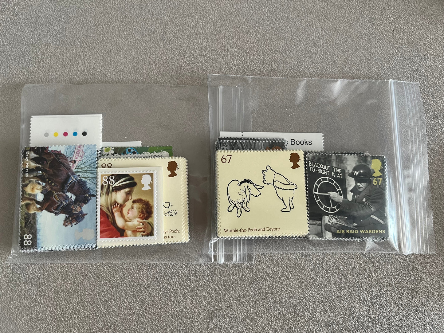 100 x 2-stamp £1.55 2nd Class Large FV £155