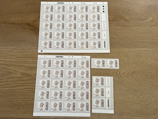 50 x £1 Self Adhesive Barcoded Stamps