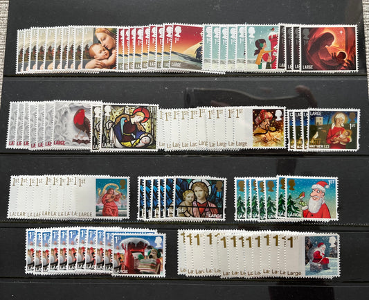 100 1st Class Large Self Adhesive Stamps FV £330