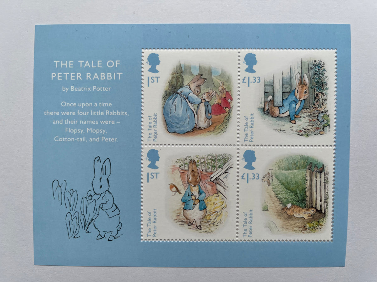 Beatrix Potter: The Tale of Peter Rabbit Miniature Sheet