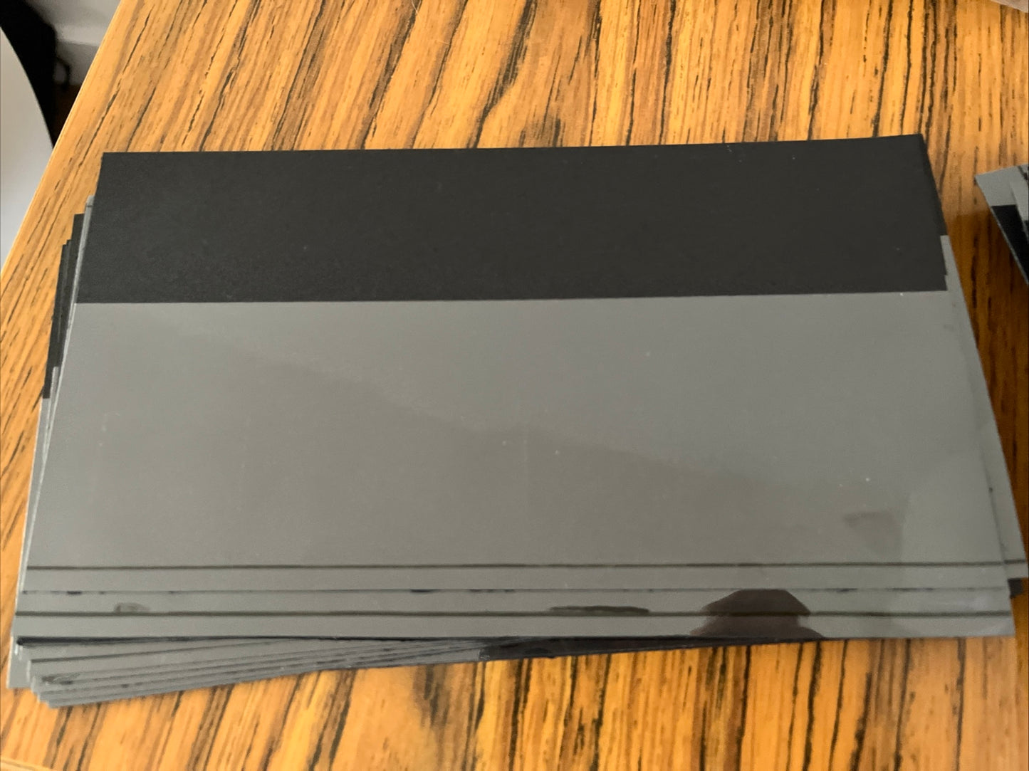 200 Used Black Stock Cards Single Strip