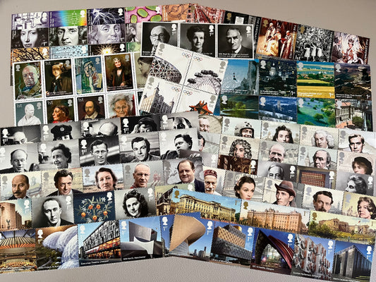 100 1st Class Stamps • People & Places