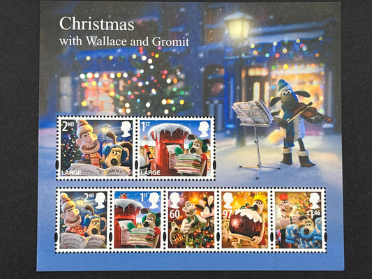 GB 2010 Christmas Miniature Sheet with Wallace and Gromit