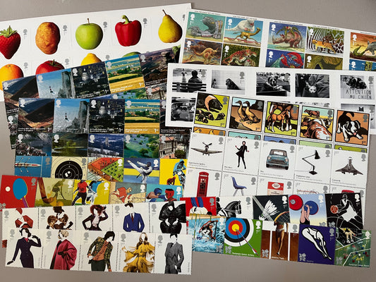 100 1st Class Stamps - Various Designs