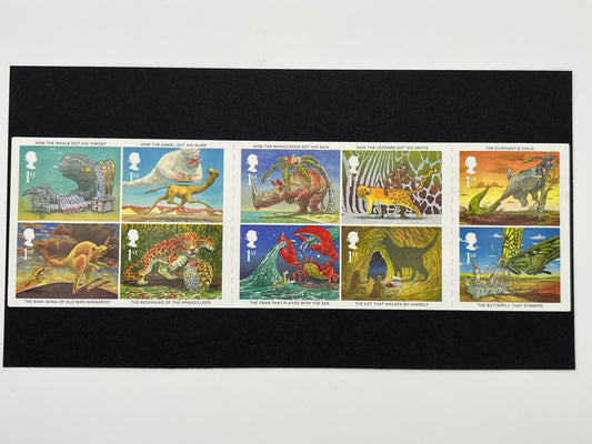 GB 10 Rudyard Kipling’s Just So Stories 1st Class Stamps Self Adhesive