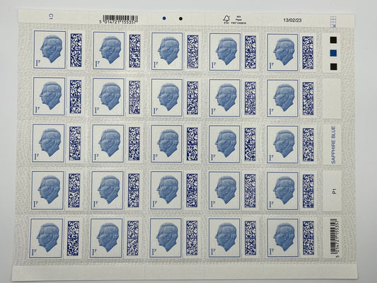 25 x 1p Self Adhesive Barcoded Stamps • FV £0.25 • 25% off