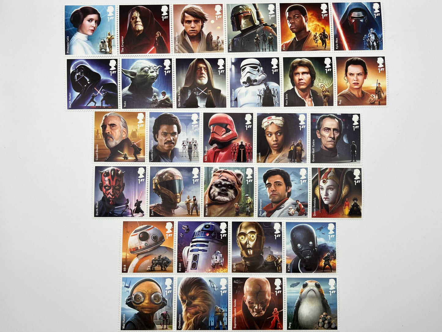 1st Class Star Wars Stamps