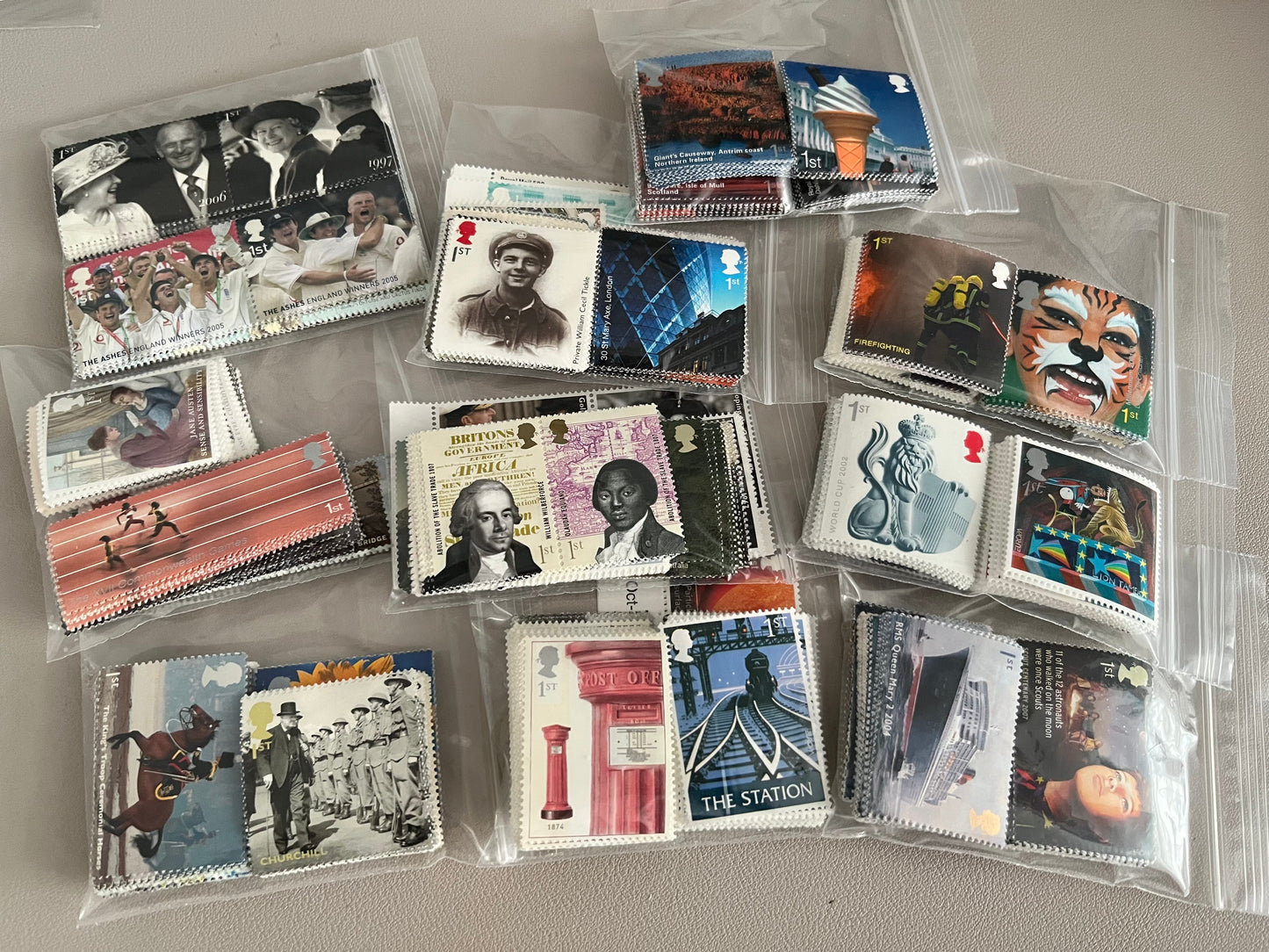 1000 1st Class Stamps Various Designs Some Self Adhesive FV £1800