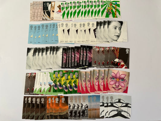 100 GB 2nd Class Stamps For Postage FV £87 •