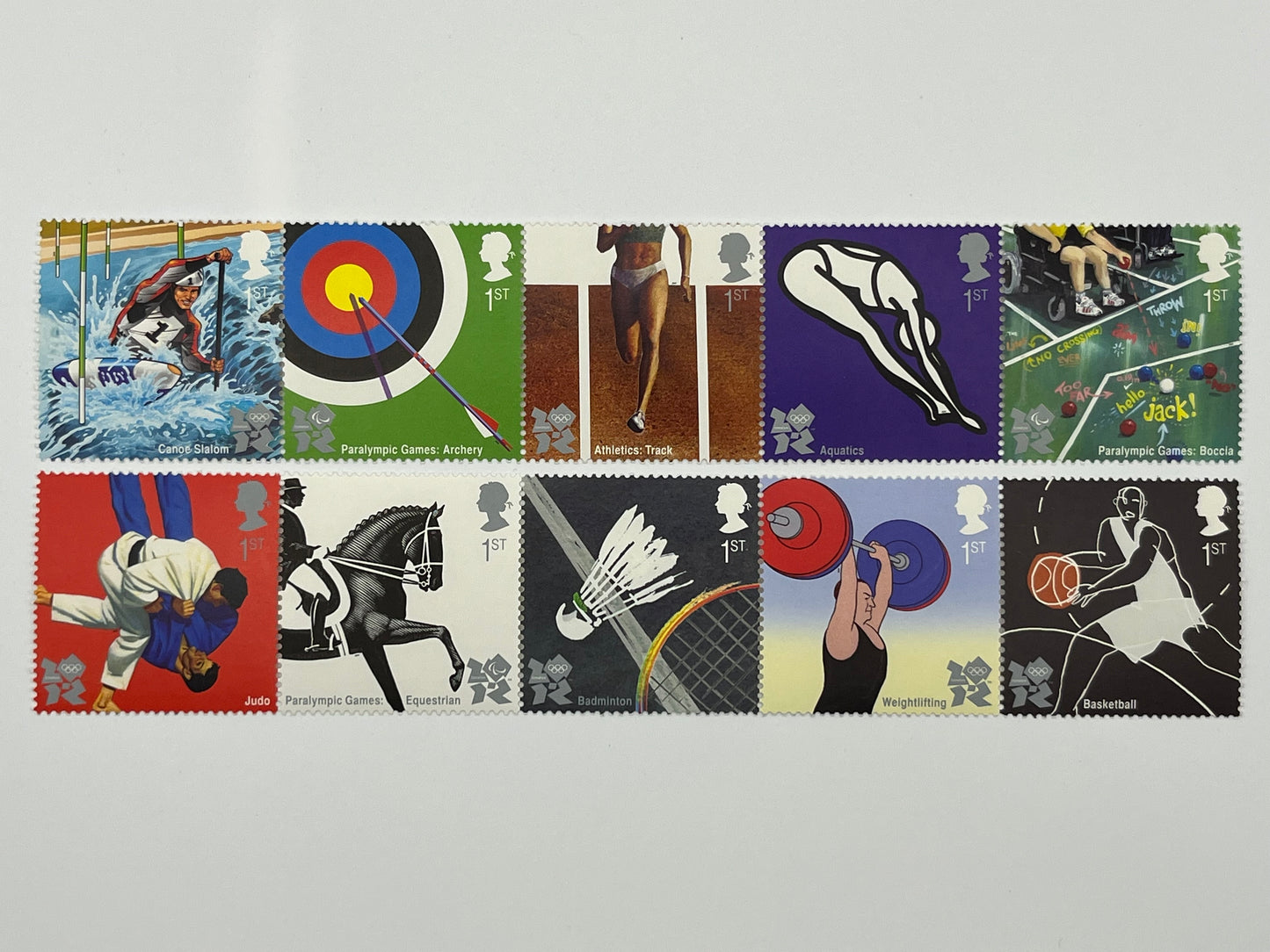 10 1st Class Stamps • Olympic / Paralympic Sports