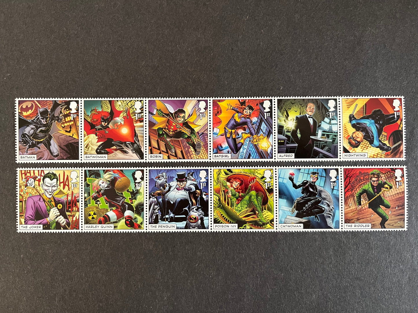 12 1st Class Stamps • DC Comics MNH