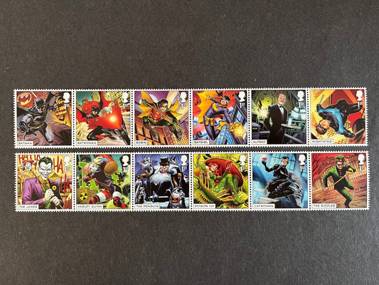 12 1st Class Stamps • DC Comics MNH