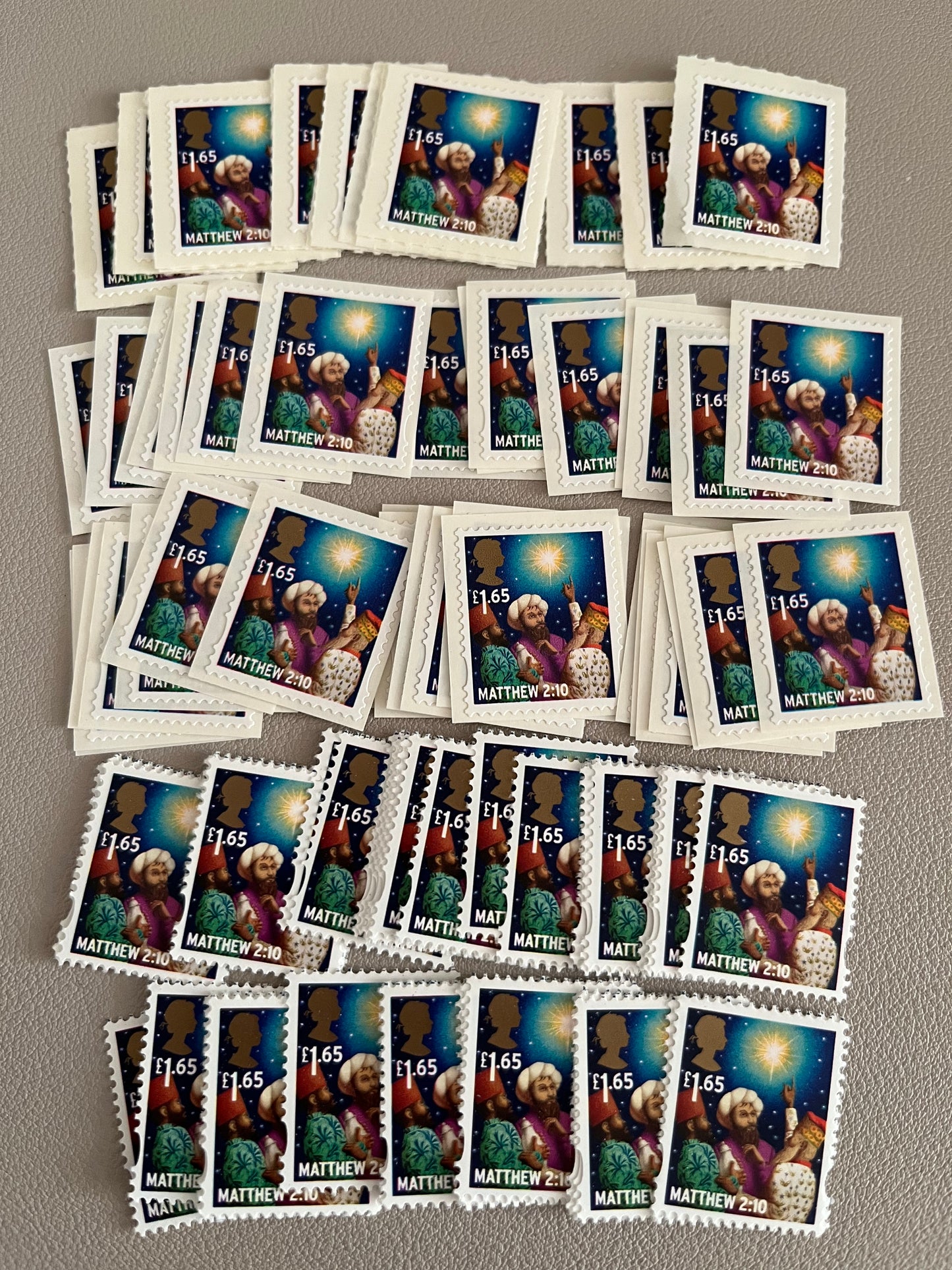 100 x £1.65 Stamps • 40% Off FV £165 • Can use for 2nd Class Large