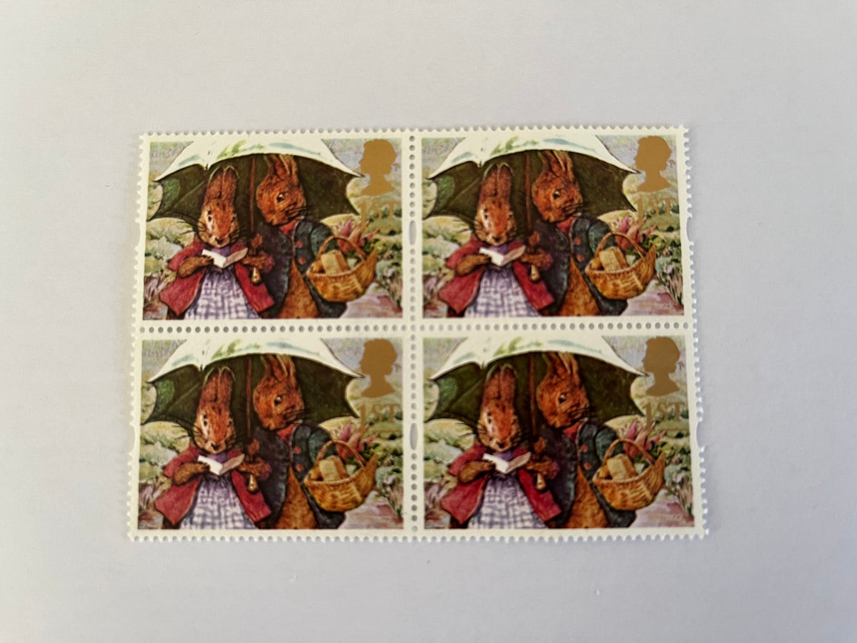 4 1st Class Stamps - Peter Rabbit