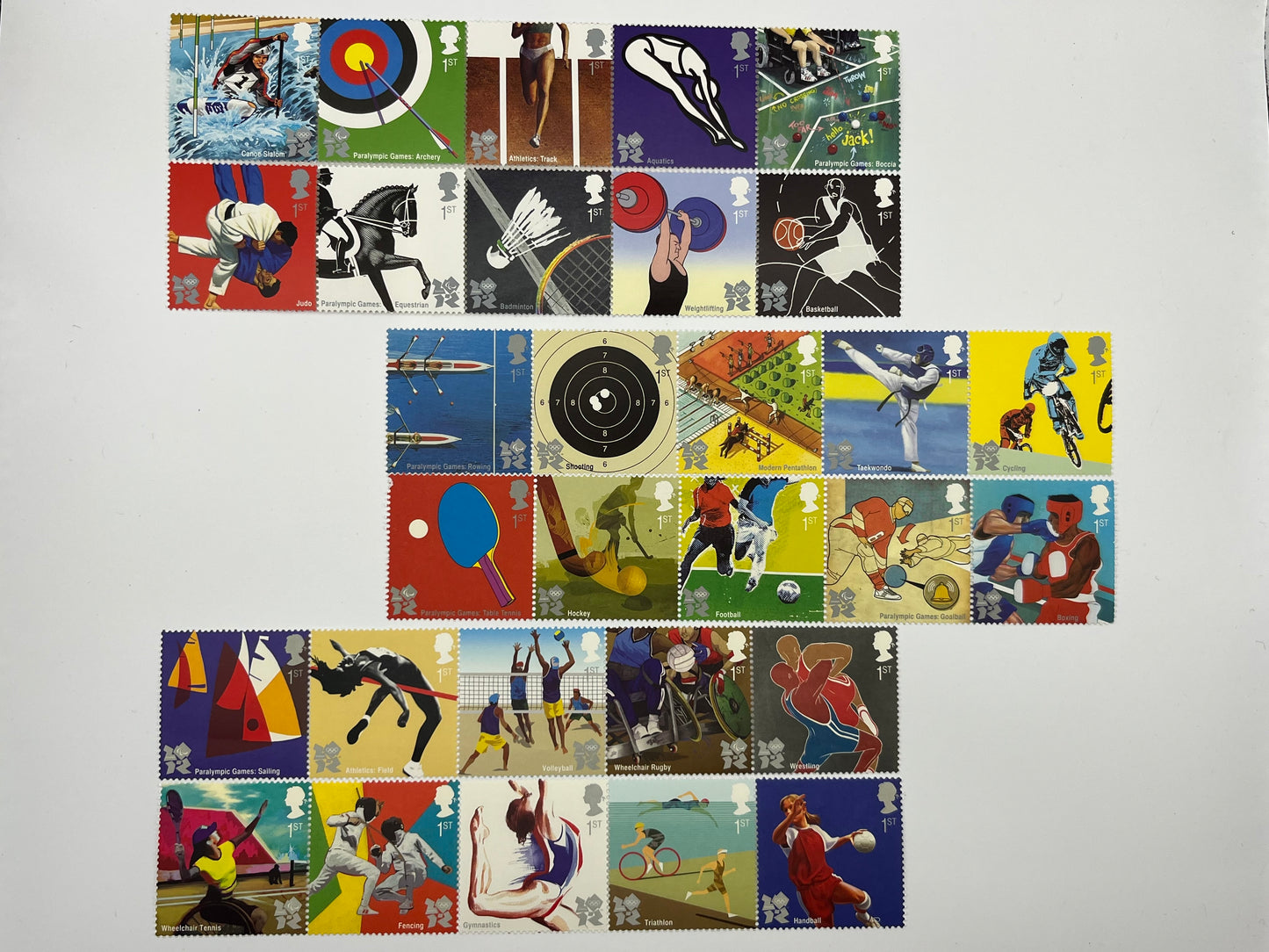 10 1st Class Stamps • Olympic / Paralympic Sports