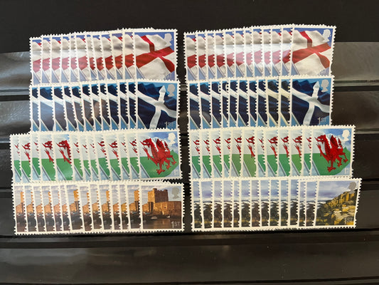 100 1st Class Stamps Regional Flags • Small Size Stamps