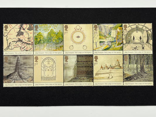 10 Lord of the Rings 1st Class Stamps MNH