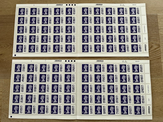 100 1st Class Barcoded Self Adhesive Stamps