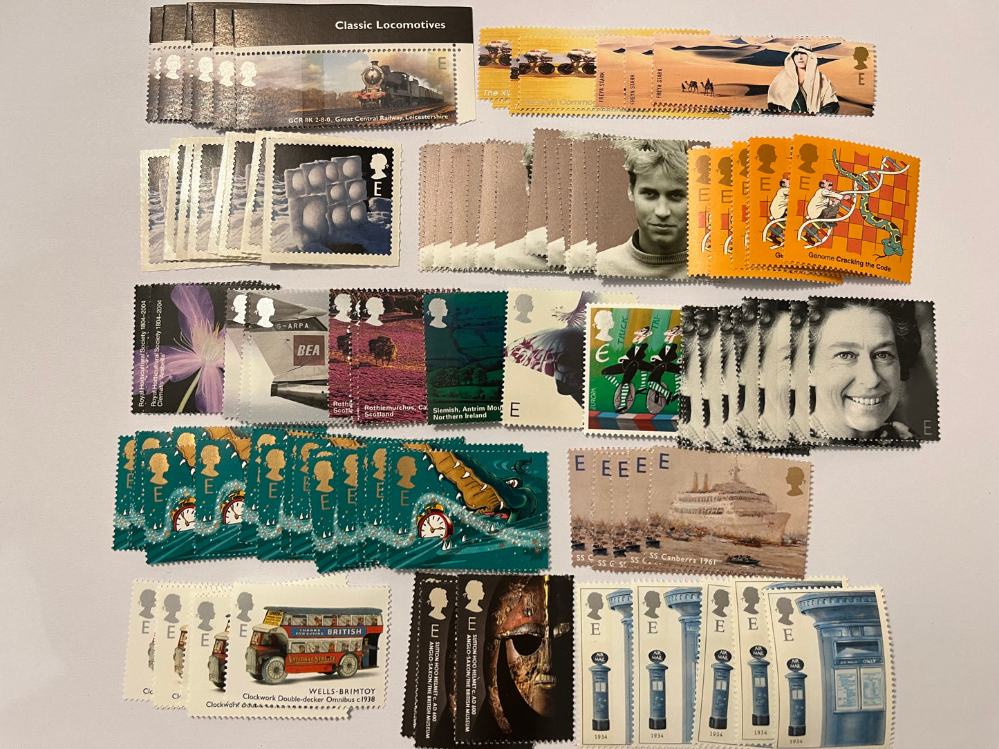 100 GB E High Value Stamps for Postage • FV £320 •