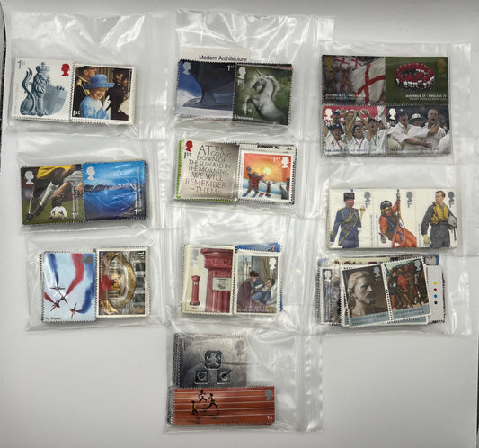 1000 1st Class Stamps Various Designs FV £1700