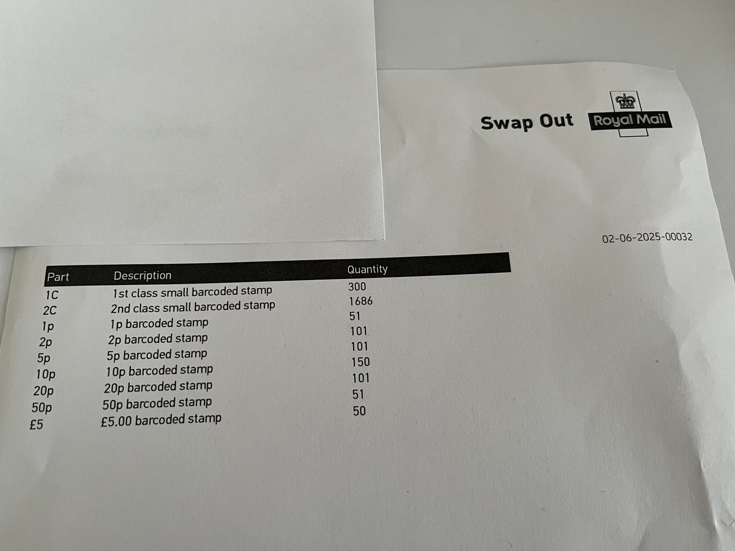 100 1st Class Barcoded Self Adhesive Stamps